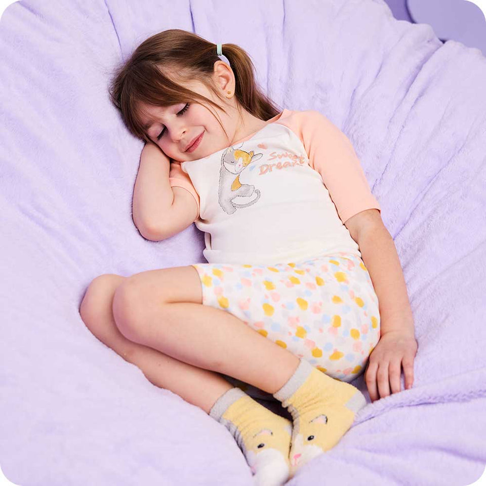 Calico Cat Shorties Pajamas - Gentle Bedtime Comfort