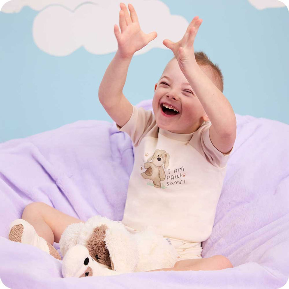 Puppy Shorties Pajamas - Soft Sleep Set