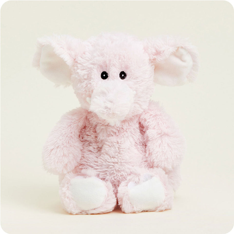 Pink Elephant Warmies - Quiet Cozy Moment