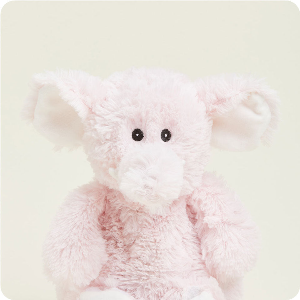 Pink Elephant Warmies - Quiet Cozy Moment