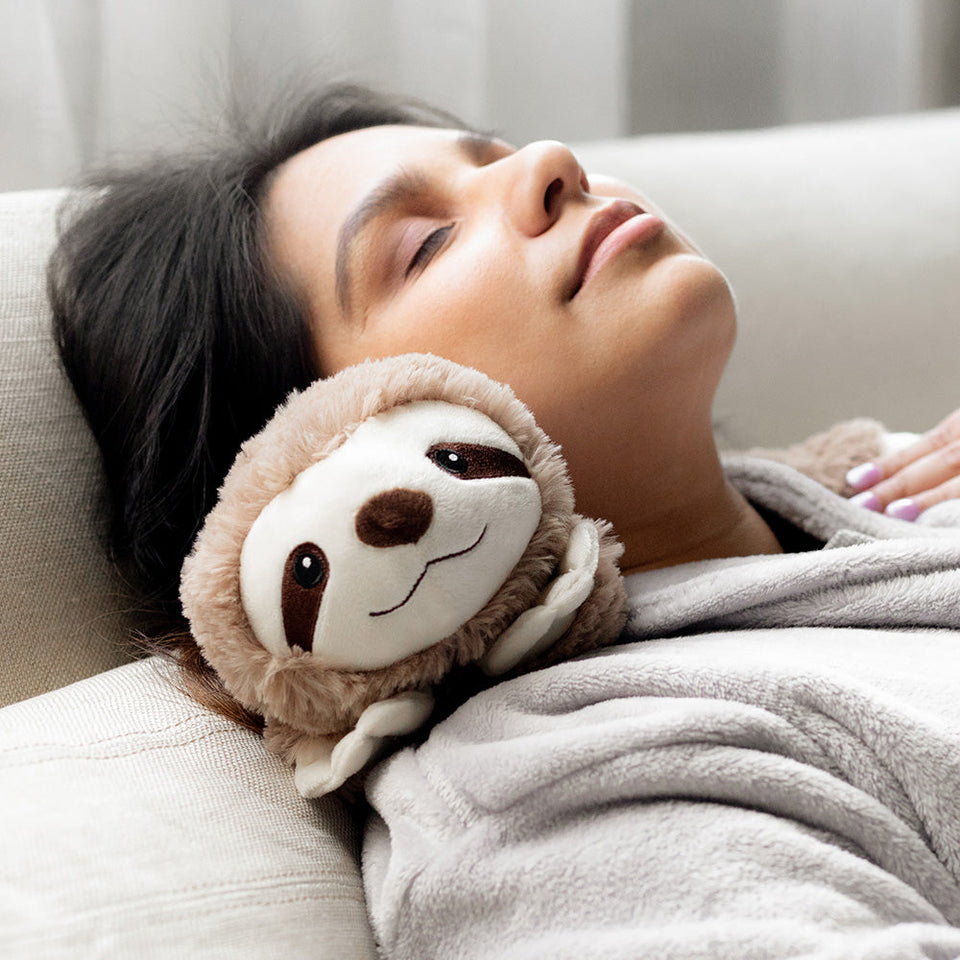 Sloth Warmies Wrap - Quiet Cozy Moment